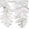 4ft. Pre-Lit White Iridescent Tinsel Artificial Christmas Tree, Clear Lights